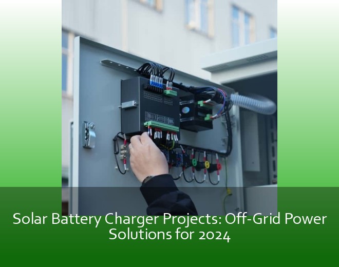 Solar Battery Charger Projects: Off-Grid Power Solutions for 2024